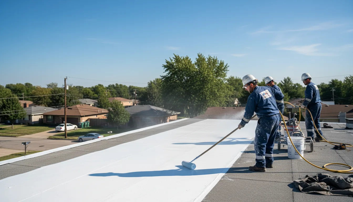 Commercial roof coating in Kaufman, TX near me